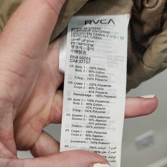 RVCA Logan Hooded Puffer Jacket - Picture 4 of 11